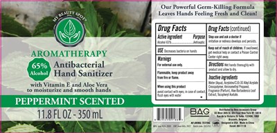 Image Description (Aromatherapy Hand Sanitizer Peppermint Scented 350 mL 65 Vv)